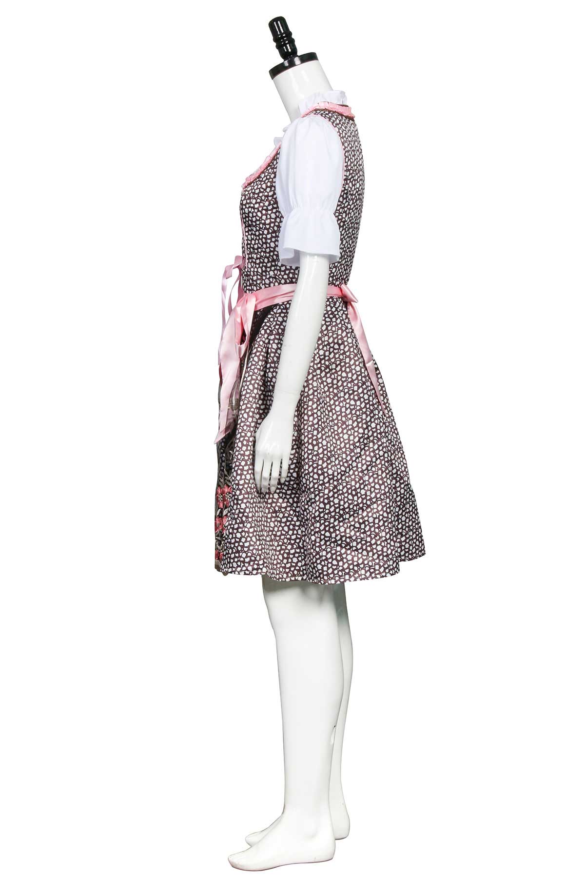 Vintage 80s robe allemande Oktoberfest floral brodé dirndl robe | Takerlama