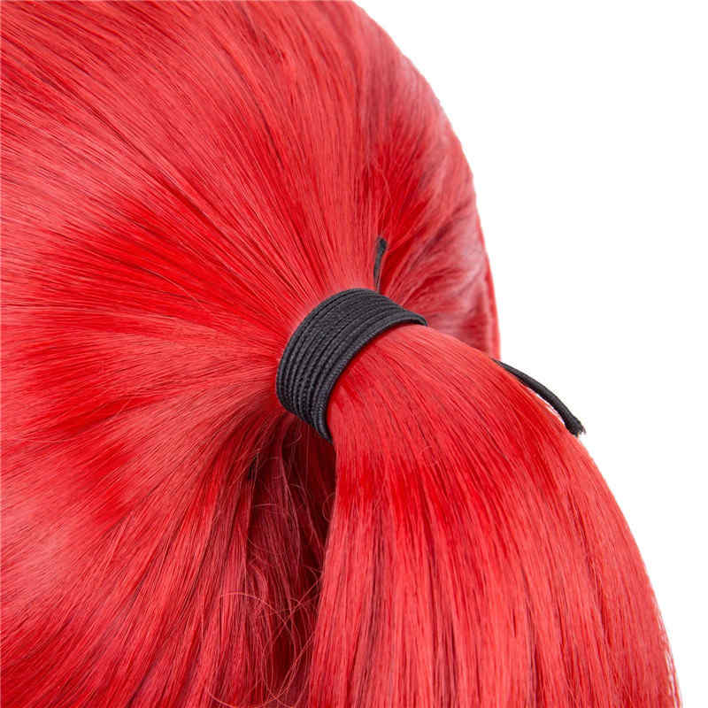 Harley Quinn Cospl ay rouge perruque noire du film Suicide Squad