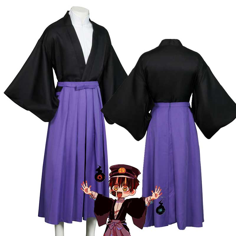 Yugi Kendo Halloween cosplay costume toilettes assortis Hanako-kun Pantalon Hakama Samurai Kimono Set Tsukasa-Takerlama
