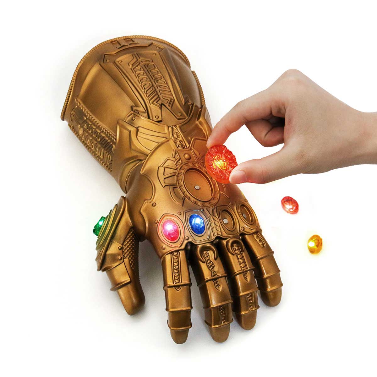 Avengers Infinity War Thanos Led Gants adultes Light Up Gauntlet Halloween cosplay cadeau Props-Takerlama