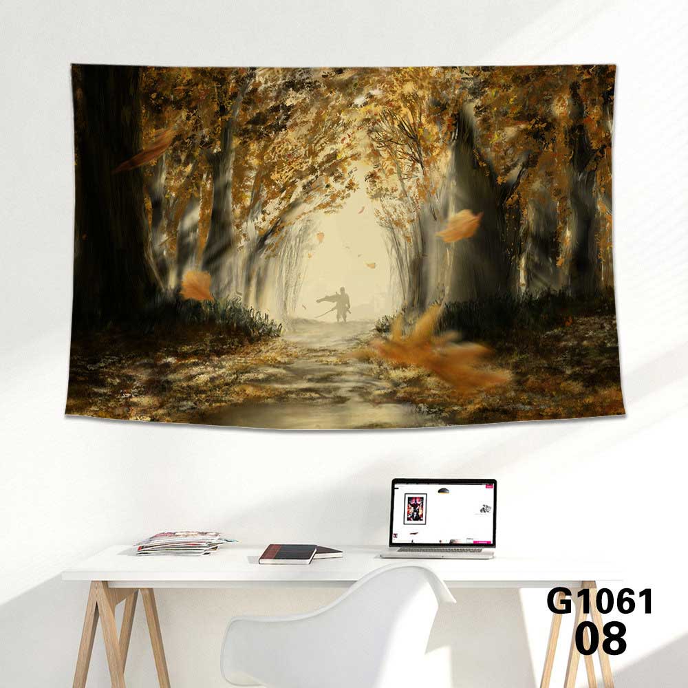 Ghostde jeu de Tsushima Jin Sakai Samurais Salon Maison décor Art Affiches dossal-Takerlama 