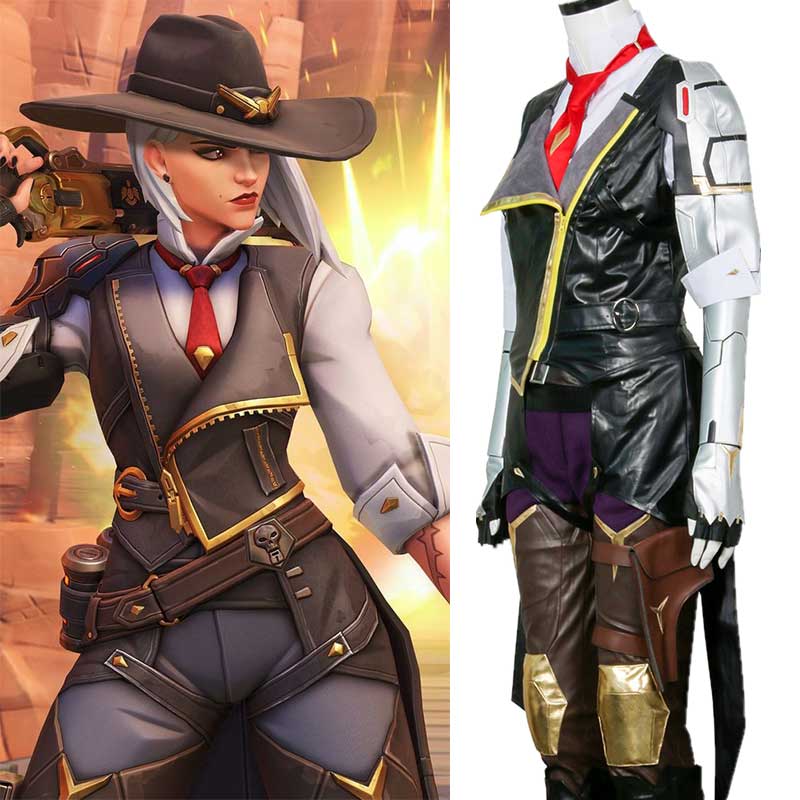 Le Overwatch OW Vipper Ashe Elizabeth Caledonia Hero Outfit cosplay costume Fullset-Takerlama
