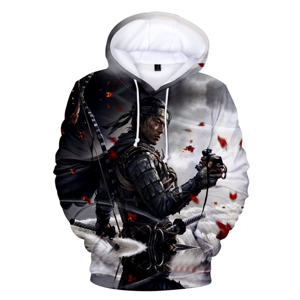 Ghost jeu Tsushima Samurai Sakai Pull Hoodies 3d Imprimer Sweat-Takerlama