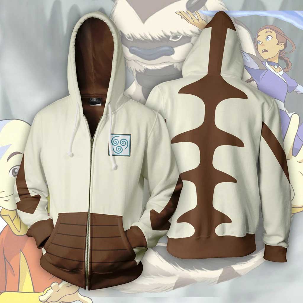 katara aang hoodies anime avatar le dernier airbender cosplay veste-takerlama