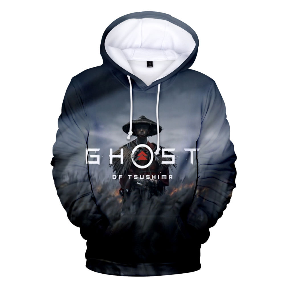 Ghost Game de Tsushima Samurai Sakai Pull Hoodies 3d Imprimer Sweat-Takerlama
