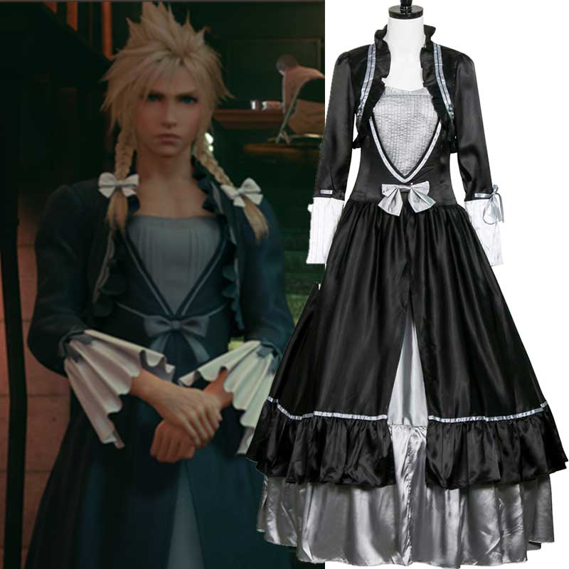 jeu final Fantasy VII Remake 7 final Fantasy VII Remake jeu Femmes Outfit cloud Strife cosplay costume-Takerlama