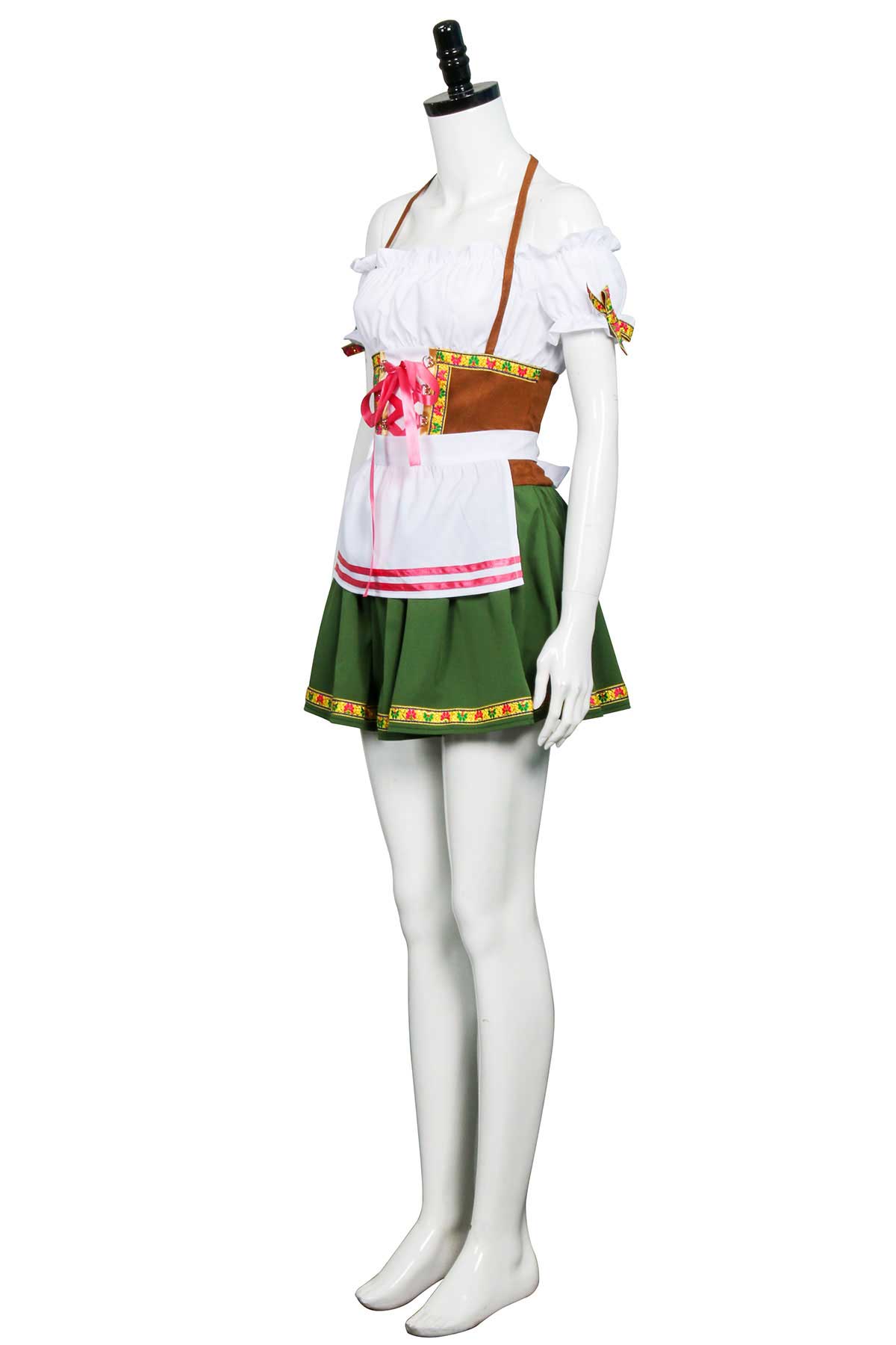 Femme Allemand dirndl Robe Fraulein Oktoberfest Beer Girl Costume -Takerlama