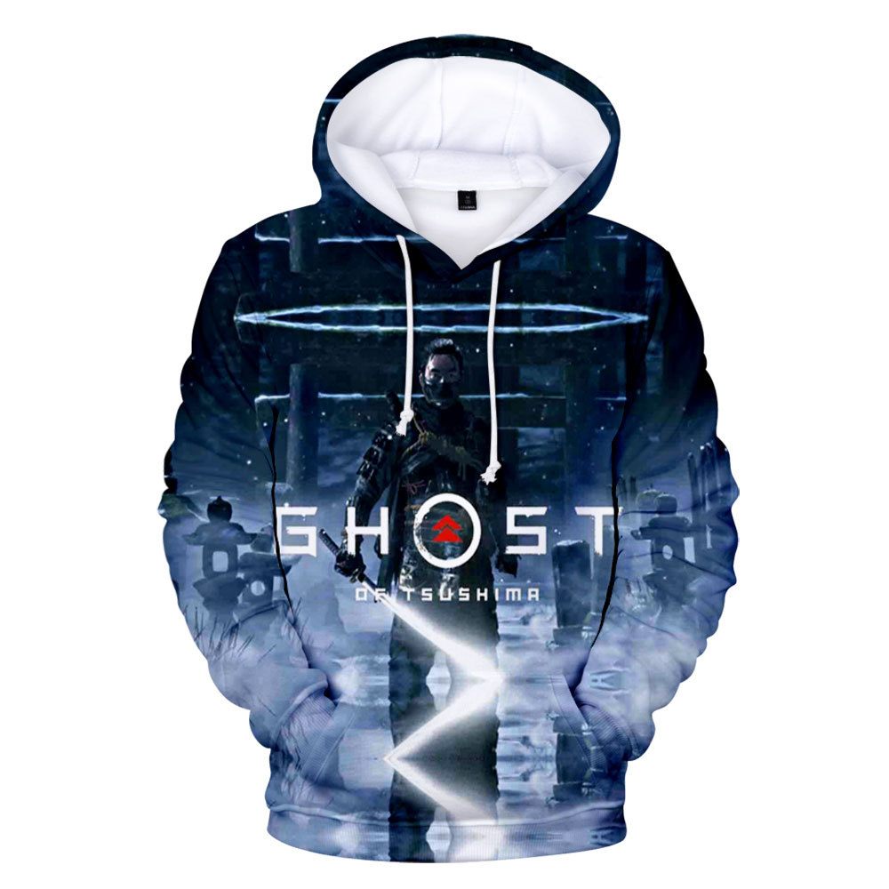 Ghost jeu Tsushima Samurai Sakai Pull Hoodies 3d Imprimer Sweat-Takerlama