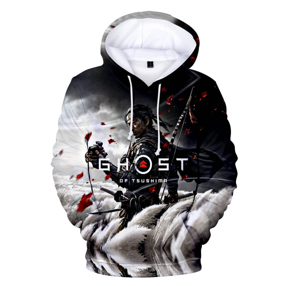 Ghost jeu Tsushima Samurai Sakai Pull Hoodies 3d Imprimer Sweat-Takerlama