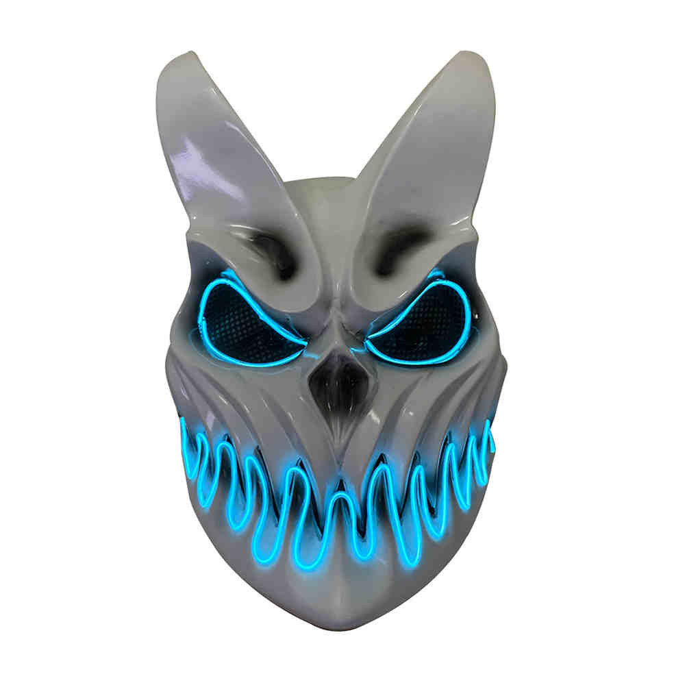 démon Masque Slaughter Primauté Masque Kid of darkness démolisseur Masque LEd Light Up Scary Halloween masque-T