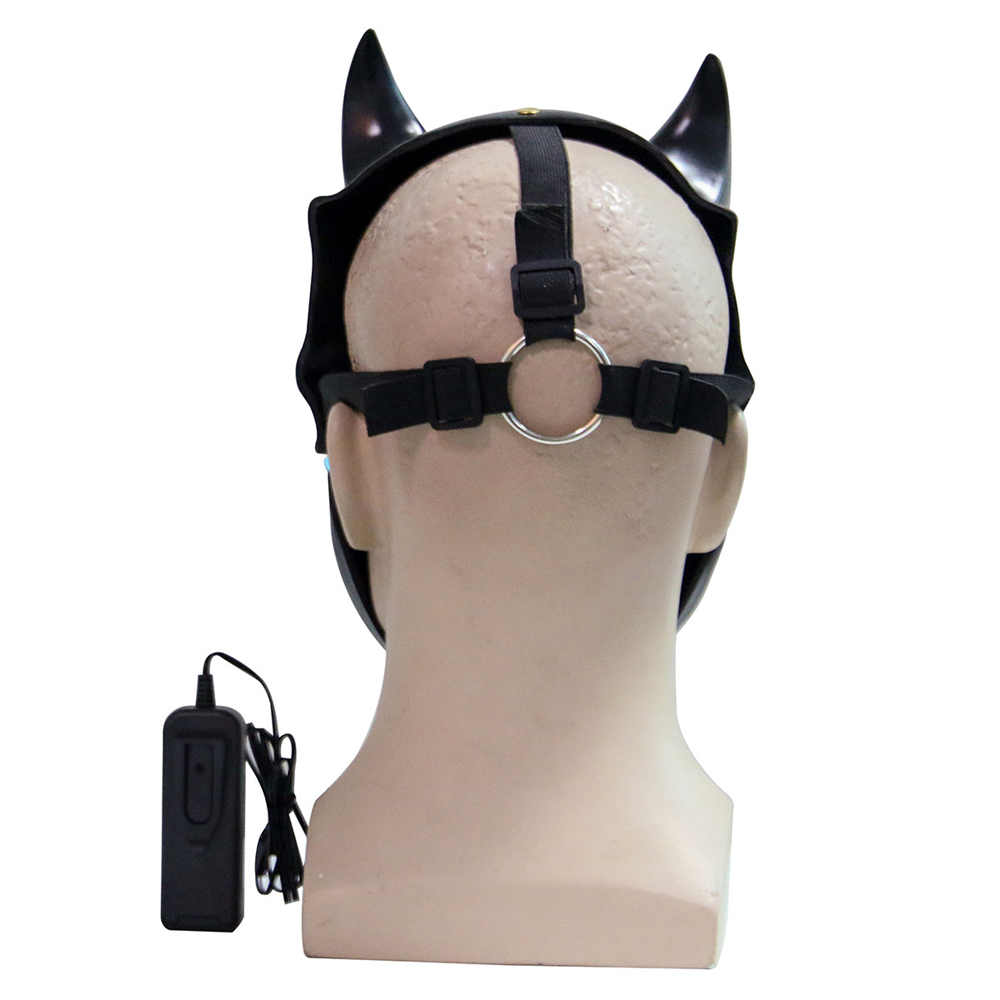 démon masque Slaughter Primauté masque Kid of darkness démolisseur LEd Light Up masque Halloween masque effrayant -T