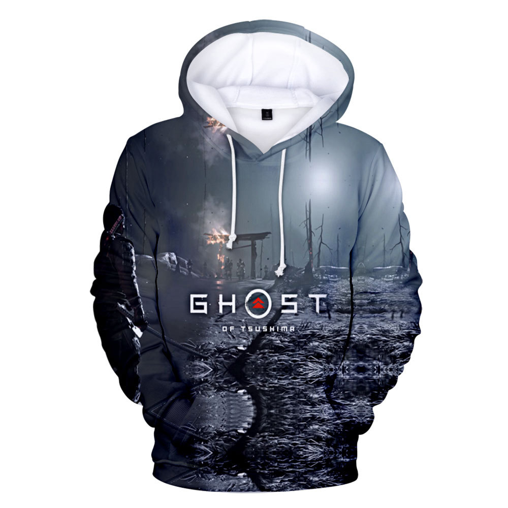 Ghost jeu Tsushima Samurai Sakai Pull Hoodies 3d Imprimer Sweat-Takerlama