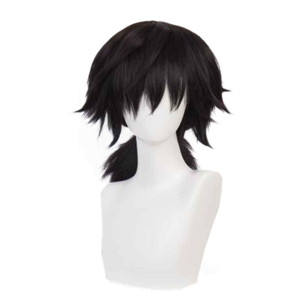 Giyuu Tomioka Noir Cosplay Wig démon Anime démon Slayer: kimetsu no yaiba cheveux -taka