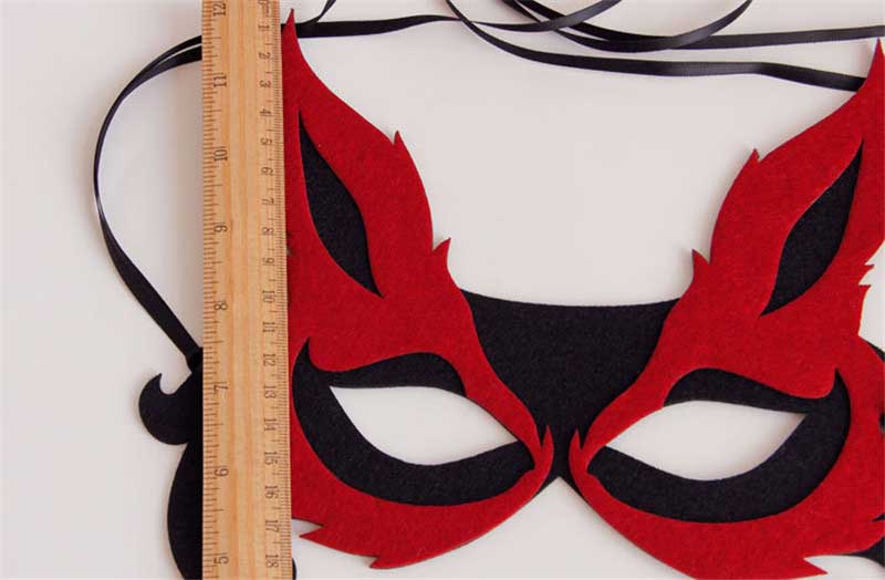 1PC Rouge Sexy Fox demi-face Masque Universal Face décoration Costume Cosplay Carnaval Masqu Masque d'halloween erade