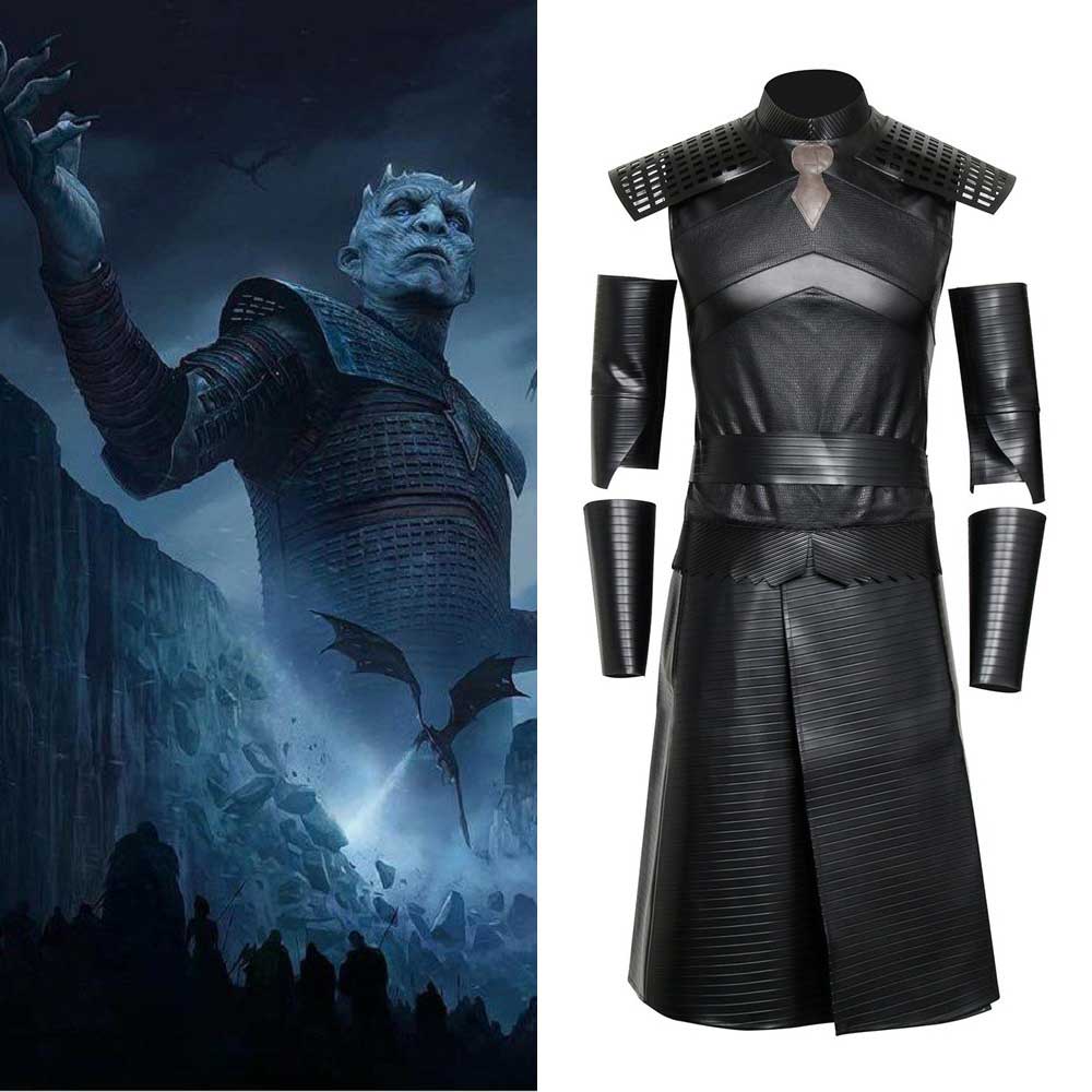Game of Thrones A Song of Ice et king cosplay feu de nuit Costumes Nuitroi Blanc Walkers